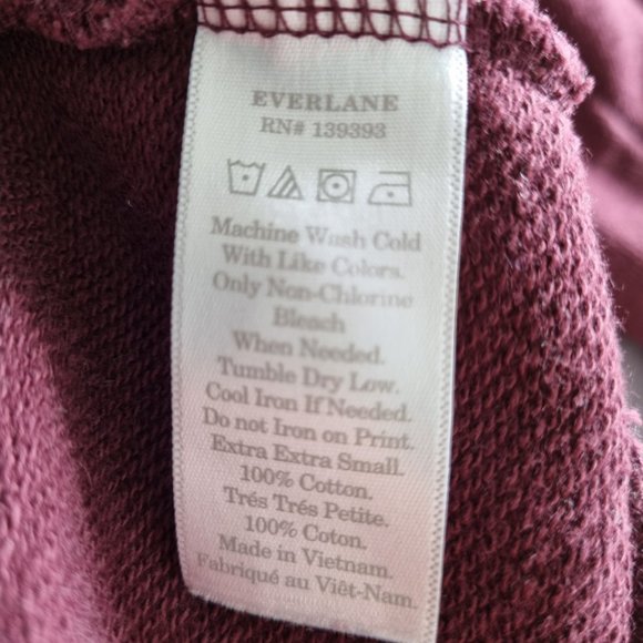 Everlane The 100% Human Typography Crewneck Sweatshirt Size XXS - Picture 6 of 6